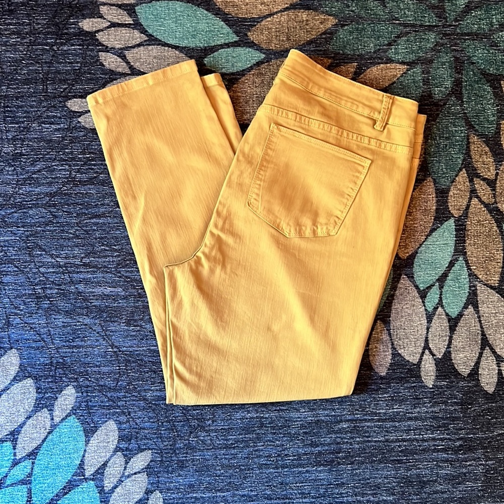 Soft Surroundings apple green jeans sz petite large
